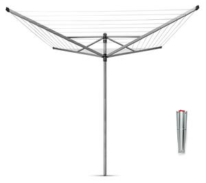 Brabantia 4 Arm Rotary Liftomatic Airer, 60m Grey