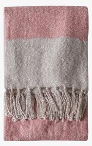 Doze-Off Faux Mohair Throw in Blush