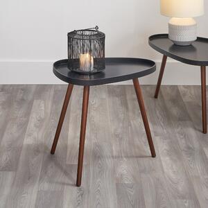 Pacific Clarice Pine Wood Side Table Black