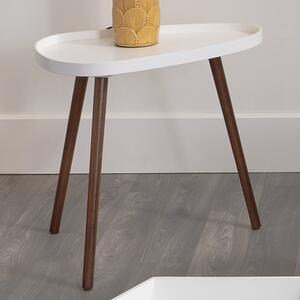 Pacific Clarice Pine Wood Side Table White