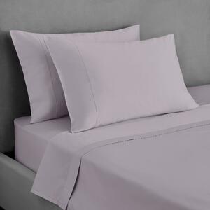 Dorma 300 Thread Count 100% Cotton Sateen Plain Cuffed Pillowcase Purple