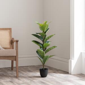 Artificial Rubber Tree 90cm Green