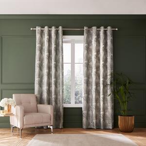 Hyperion Tamra Palm Ready Made Eyelet Curtains Green