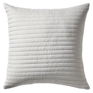 Bianca Quilted Lines Filled Cushion 55cm 55cm Silver