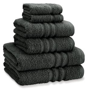 Catherine Lansfield Zero Twist Six Towel Bale Charcoal Grey