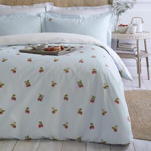 Sophie Allport Strawberries Duvet Cover Bedding Set Mist