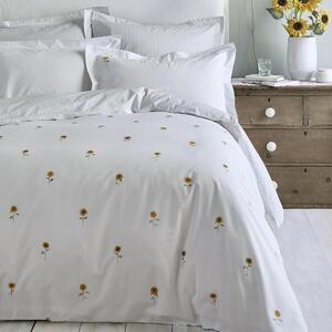 Sophie Allport Sunflowers Duvet Cover Bedding Set White