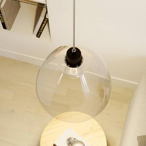 Dasha hanging light, one-bulb, transparent glass