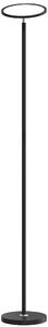 HOMCOM Uplighter Floor Lamp with Tuya App and Music Sync, Standing Lamp with Adjustable Head for Living Room Bedroom, Black