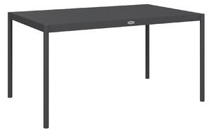Outsunny Six-Seater Aluminium Outdoor Table, Durable, Weather-Resistant, Family Garden Furniture