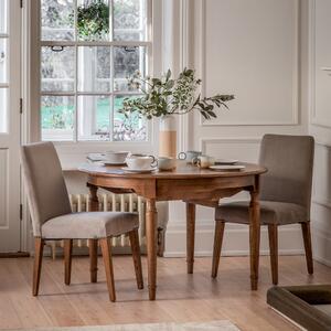 Matola 6 Seater Round Extendable Dining Table Natural