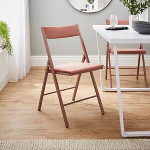 Emily Folding Dining Chair, Velvet