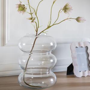 Fulney Bubbled Glass Vase Grey