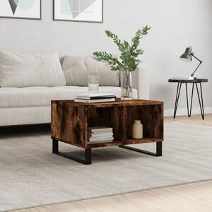Coffee Table Smoked Oak 60x50x36.5 cm Engineered Wood