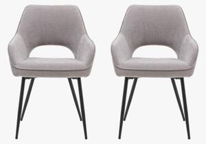 Tova Dining Chair in Grey, Set of 2