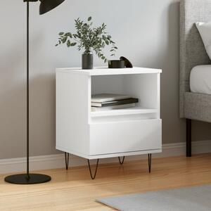Bedside Cabinet White 40x35x50 cm Engineered Wood