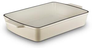 Foundry 39cm Cast Iron Roaster Cream