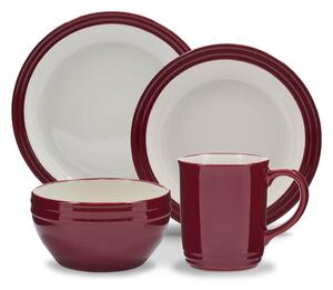 Foundry 16 Piece Dinnerware Set Red