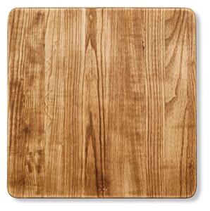 Square Ash Wood Chopping Board Brown - Barbary & Oak