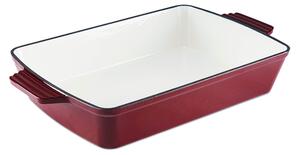 Foundry 39cm Cast Iron Roaster Red