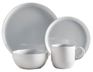 Oslo 16 Piece Dinnerware Set Grey