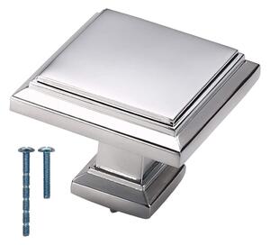 Art Deco Square Kitchen Cabinet Knob