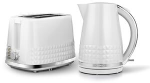 Tower Solitaire 2 Slice Toaster & Kettle Set White