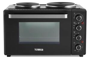 Tower 32 Litre Mini Oven with Hot Plates Black