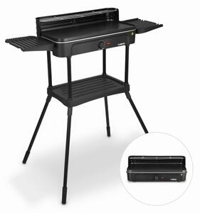 Tower Standing BBQ Electric Grill For Indoor & Outdoor Use Black