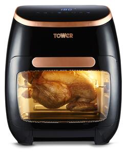 Tower Xpress Pro 2000w 11 litre 5-in-1 Rose Gold Digital Air Fryer Oven Black