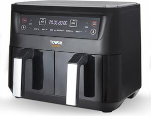 Tower Vortx Vizion 8L Dual Basket Air Fryer Black