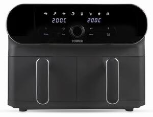 Tower Vortx Elite 10.4L Duo Basket Digital Air Fryer Grey