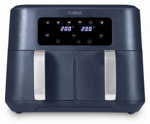 Tower Vortx 8.5 Litre Dual Basket Air Fryer Midnight Blue