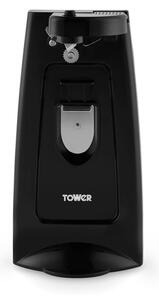 Tower 3 in 1 Can Opener with Knife Sharpener and Bottle Opener Black