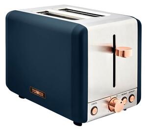 Tower Cavaletto 2 Slice Stainless Steel Toaster Midnight Blue