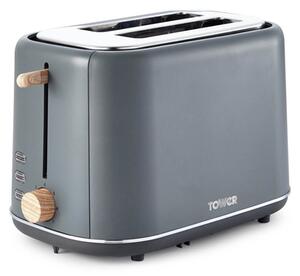 Tower Scandi 2 Slice Toaster Grey