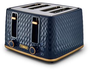 Tower Empire 4 Slice Toaster Midnight Blue