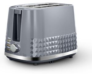 Tower Solitaire 2 Slice Toaster Grey