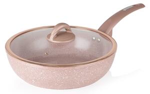 Tower Cerastone Forged 28cm Multi-Pan Set Rose Pink