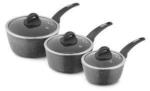 Tower Cerastone Forged 3 Piece Saucepan Set Graphite