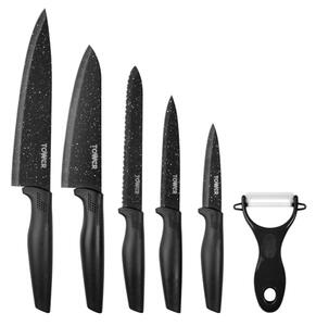 Tower Essentials 6 Piece Knife Set Black