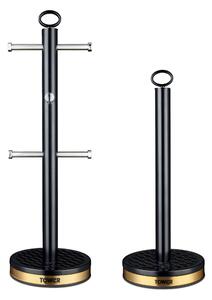 Tower Empire Mug Tree And Towel Pole Set Black