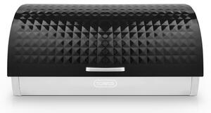 Tower Solitaire Roll Top Bread Bin Black