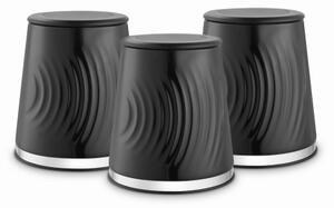 Tower Sonar Set of 3 Canisters Black