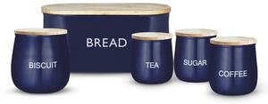Tower 5 Piece Kitchen Storage Set Midnight Blue