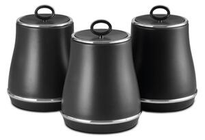 Tower Renaissance Set of 3 Canisters Black