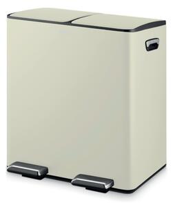 Tower 40 Litre Recycling Pedal Bin Cream