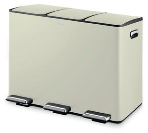Tower 45 Litre Recycling Pedal Bin Cream