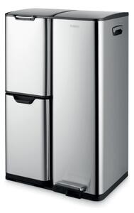 Tower 60 Litre Recycling Pedal Bin Stainless Steel