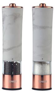 Tower Marble Rose Gold Electric Salt & Pepper Mill